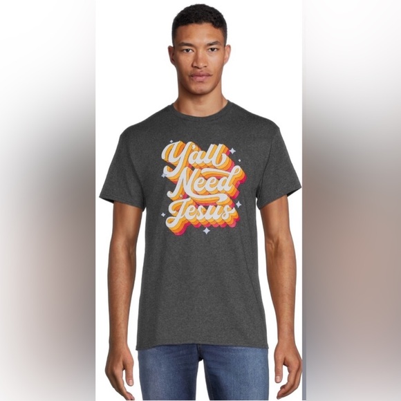 Y’all Retro Men's Graphic Tee with Short Sleeves - Picture 4 of 4